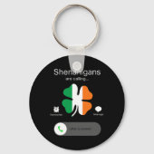 Leuke Shenanigans noemen St Patricks Day Iers Sleutelhanger (Voorkant)