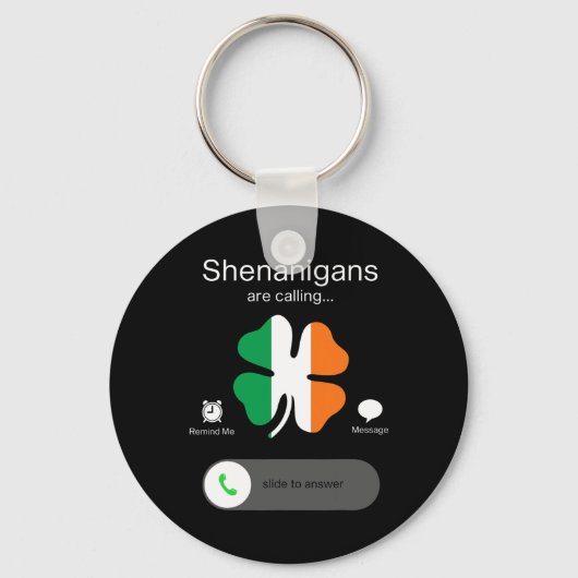 Leuke Shenanigans noemen St Patricks Day Iers Sleutelhanger (Voorkant)