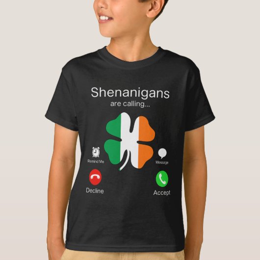 Leuke Shenanigans noemen St Patricks Day Iers T-shirt (Voorkant)