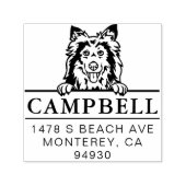 Leuke Shetland Sheepdog Custom Dog Adres Stempel (Design)
