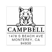 Leuke Shiba Inu Aangepaste hond adres stempel (Design)