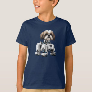 Leuke Shih Tzu Robot Kinder T-Shirt