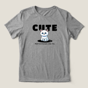 Leuke Siamese kat kitten Tri-Blend Shirt