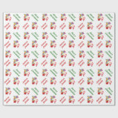 Leuke Sinterklaas en Gift Box Kerstmis Cadeaupapier (Vlak)