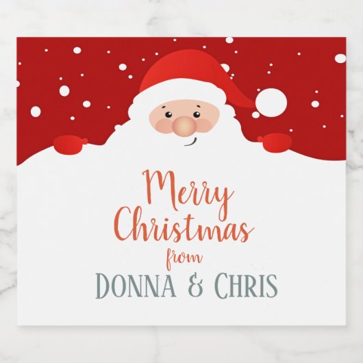 Leuke Sinterklaas - Vrolijk Kerstfeest - Gepersona Bier Etiket (Enkel label)