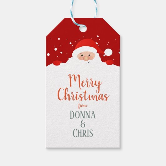 Leuke Sinterklaas - Vrolijk Kerstfeest - Gepersona Cadeaulabel (Voorkant)