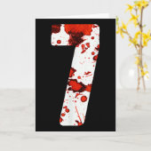 Leuke Six Seven 6 7 Meme-ontwerp koppels Halloween Kaart (Gele Bloem)