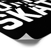 Leuke Skateboarder Skaters Gaan Skaten Poster (Hoek)