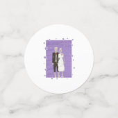 Leuke skelet thema Halloween bruiloft confetti (Kleine voorkant)