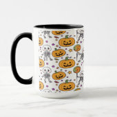 Leuke skeletspas voor Halloween Mok (Links)