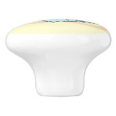 Leuke slaapcomputer kat keramische knop (Zijkant)