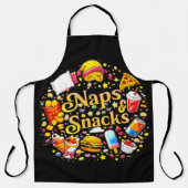 Leuke slaapjes & snacks schort kleurrijk & speels (Voorkant)