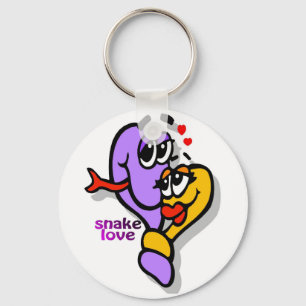 leuke slangenliefde sleutelhanger