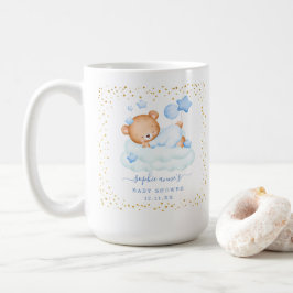 Leuke Sleepy Teddy Bear Balloons Jongen Baby showe Koffiemok