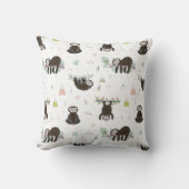 Leuke Sleepy Time Sloth Pattern Sierkussennen Kussen (Voorkant)