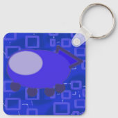 Leuke Sleutelhanger Ruimteschip Cartoon Personages (Achterkant)