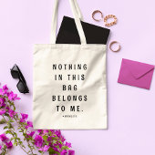 Leuke slogan Modern Minimalistisch Moederschap | M Tote Bag