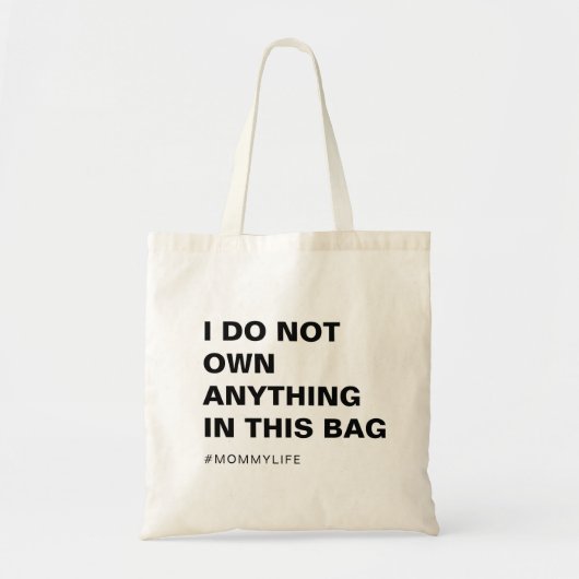 Leuke Slogan voor Moederdag Modern Minimalistisch Tote Bag (Voorkant)