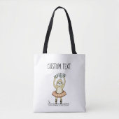 Leuke Sloth Ballet Canvas tas (Voorkant)