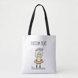 Leuke Sloth Ballet Canvas tas