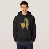 Leuke Sloth Llama 90 Hoodie (Voorkant volledig)