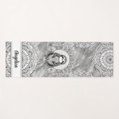 Leuke Sloth Yoga Mat met Indiase Mandala Art (Voorkant (horizontaal))