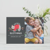 leuke slotwalige kerstfoto feestdagenkaart (Staand voorkant)