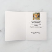 Leuke Smart Goose Glasses Verjaardagsdier Humor Kaart (Binnen)