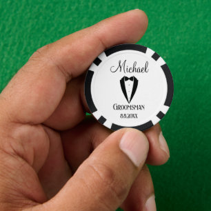 leuke smoking met strik bruidsjonker persoonlijk c poker chips
