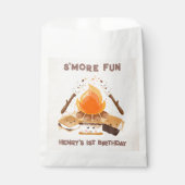 Leuke S'more Campfire 1e Verjaardag Favor Tassen Bedankzakje (Voorkant)