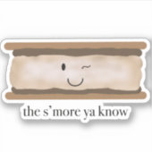 Leuke S'more Campfire Sticker (Voorkant)