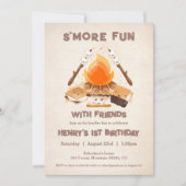 Leuke S'more Leuke kampvuur 1e verjaardag Kaart (Voorkant)