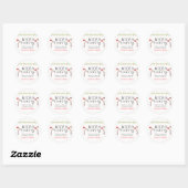 Leuke S'mores Marshmallows Kinderen Kerst Verjaard Ronde Sticker (Vel)