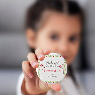 Leuke S'mores Marshmallows Kinderen Xmas Verjaarda Ronde Button 3,2 Cm