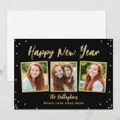 Leuke Snapshots Bewerkbare Kleur Nieuwjaarskaart Feestdagenkaart (Voorkant / Achterkant)