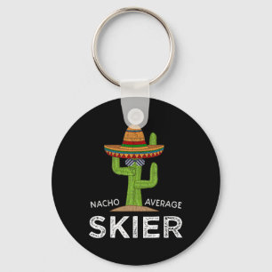 Leuke Sneeuw Ski Liefhebber Humor Grappige Skier Z Sleutelhanger
