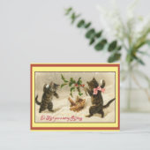 leuke sneeuwbal kerstkaart feestdagenkaart (Staand voorkant)