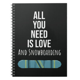 Leuke sneeuwboardcadeaus Sneeuwboarder Wintersport Notitieboek