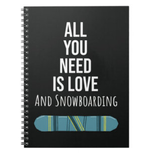 Leuke sneeuwboardcadeaus Sneeuwboarder Wintersport Notitieboek