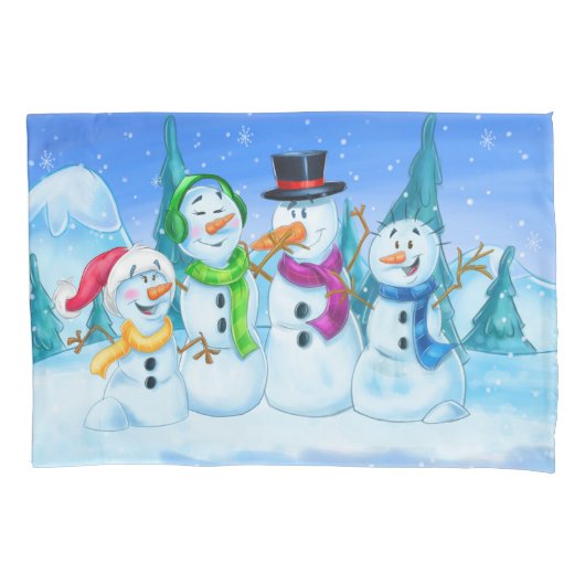 leuke sneeuwkussen kussensloop (Voorkant)