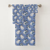 Leuke Sneeuwman met de Kleur van Beanie - van Bad Handdoek (Insitu)