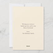 Leuke sneeuwman Schattigee kerst Feestdagenkaart (Achterkant)