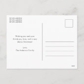 Leuke sneeuwman Schattigee kerst Feestdagenkaart (Achterkant)