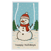 Leuke sneeuwman Schattigee kerst Klein Cadeauzakje (Voorkant)