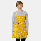Leuke sneeuwman Sous-chef winter Schort (Gedragen)