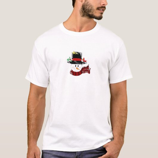 Leuke Sneeuwman T-shirt (Voorkant)