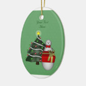 Leuke Sneeuwman Tree Vakantie  Ornament (Links)