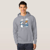 Leuke Sneeuwman Vrienden Hoodie (Voorkant volledig)
