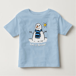 Leuke sneeuwpop met boodschap! kinder shirts