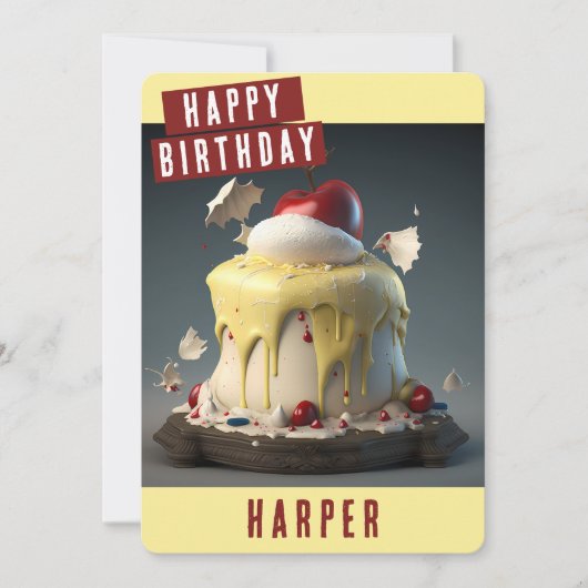 Leuke Sneeuwwitje Verjaardag Kaart (Voorkant)